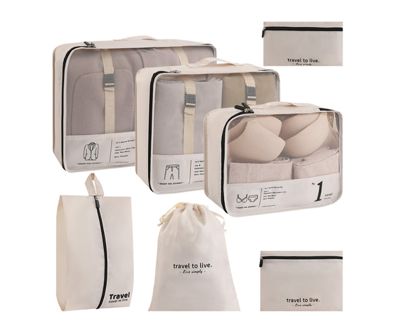 7 Pack Packing Cubes Travel Bags