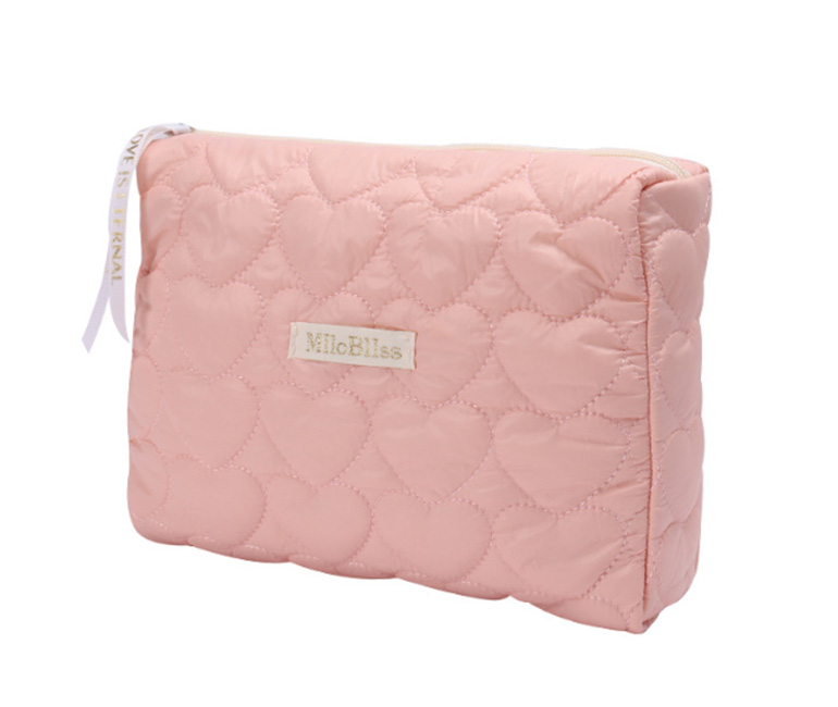 Heart Puffy Cosmetic Bag
