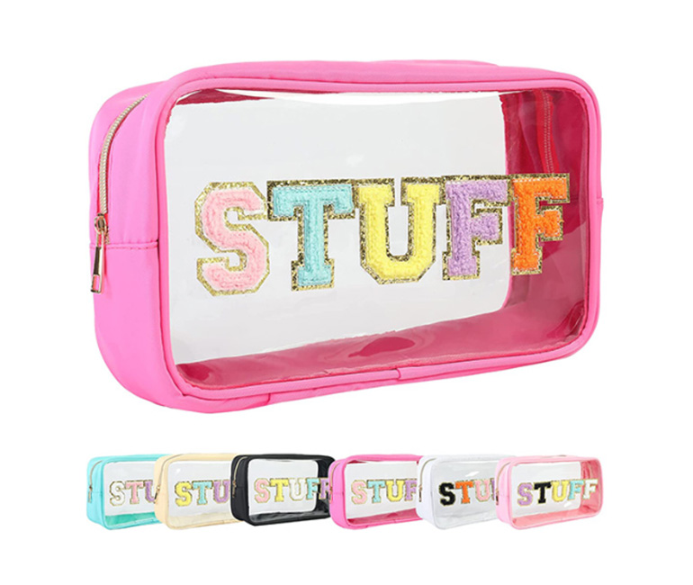 PVC Cosmetic Bag With Patches