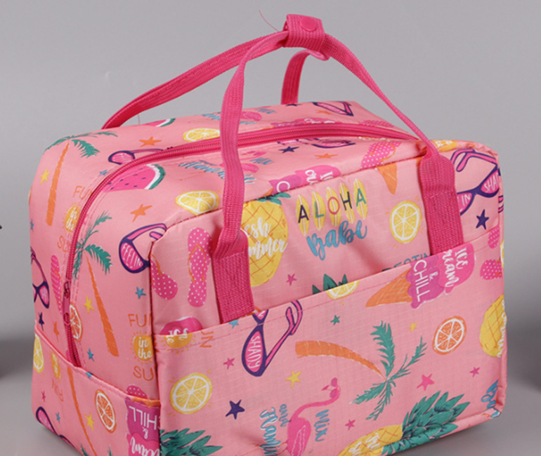 Printed Lunch Bag Cooler Bag With Handles